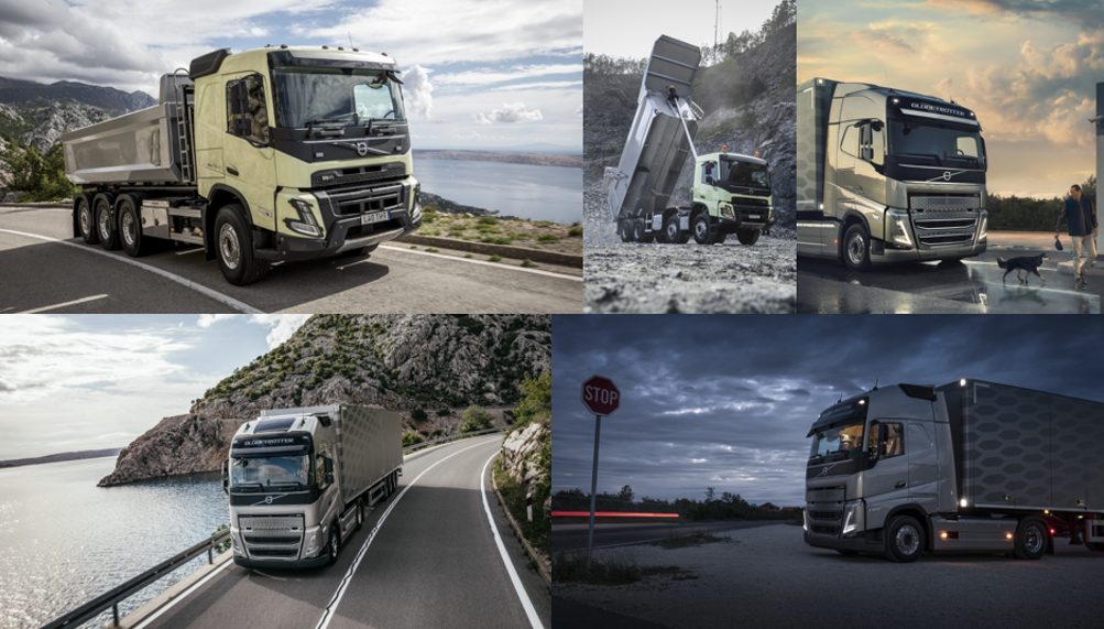 Volvo trucks news image collage